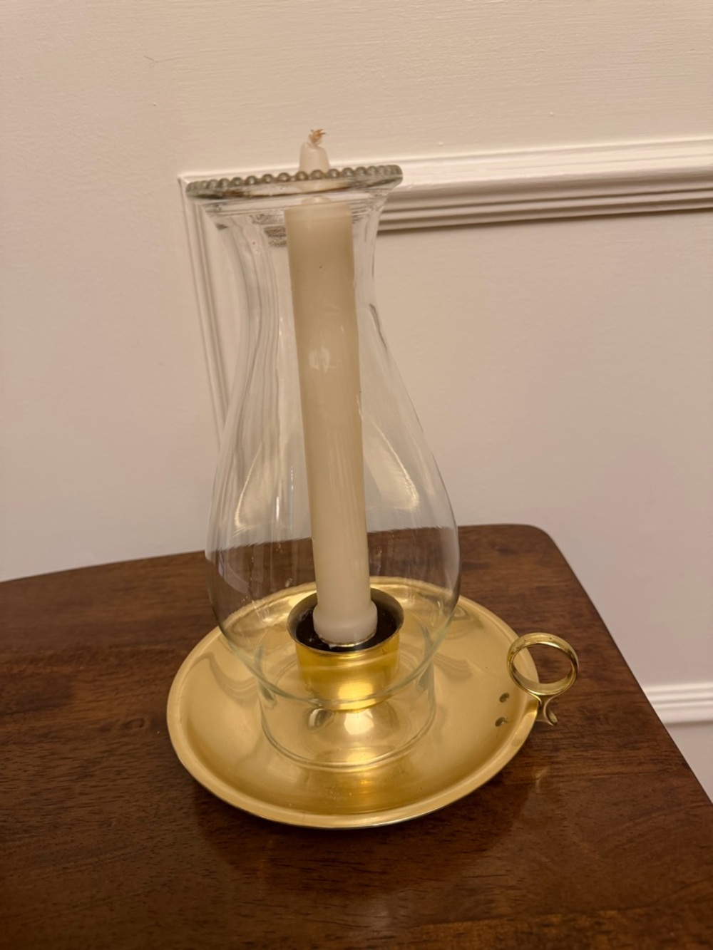 Baldwin Brass Hurricane Candlestick Holder